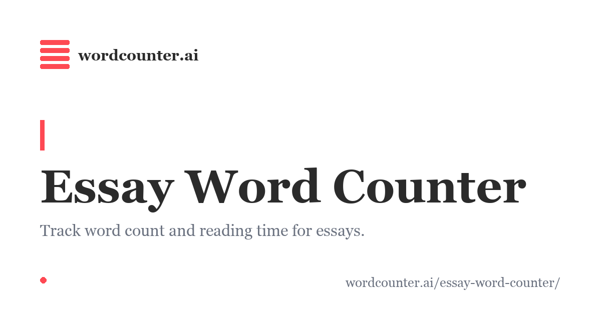 Essay Word Counter - Free Tool with Length Targets